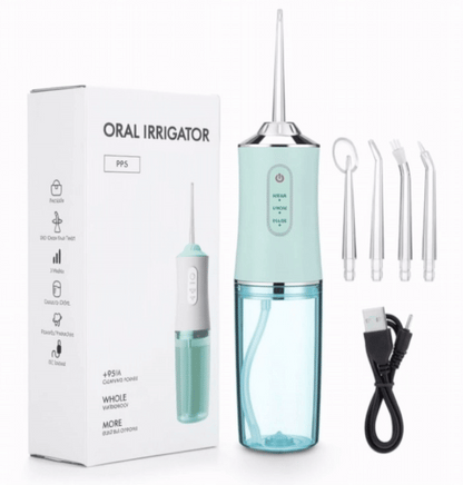 Jet dentaire portable rechargeable par USB avec 4 embouts offerts